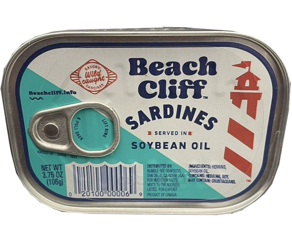 Beach Cliff Sardines Pack 10 in Soybean Oil