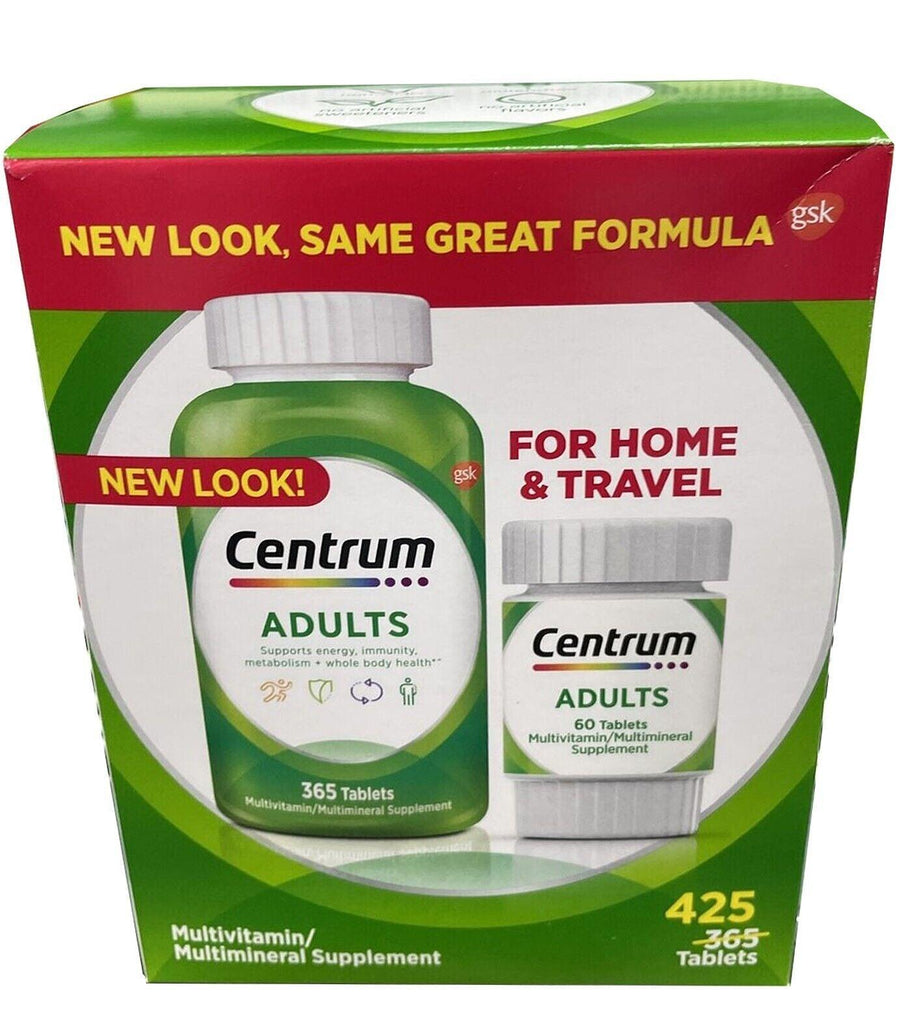 Centrum Adults Multivitamin &amp; Multimineral Supplement 365+60 Tablets, 425 Total