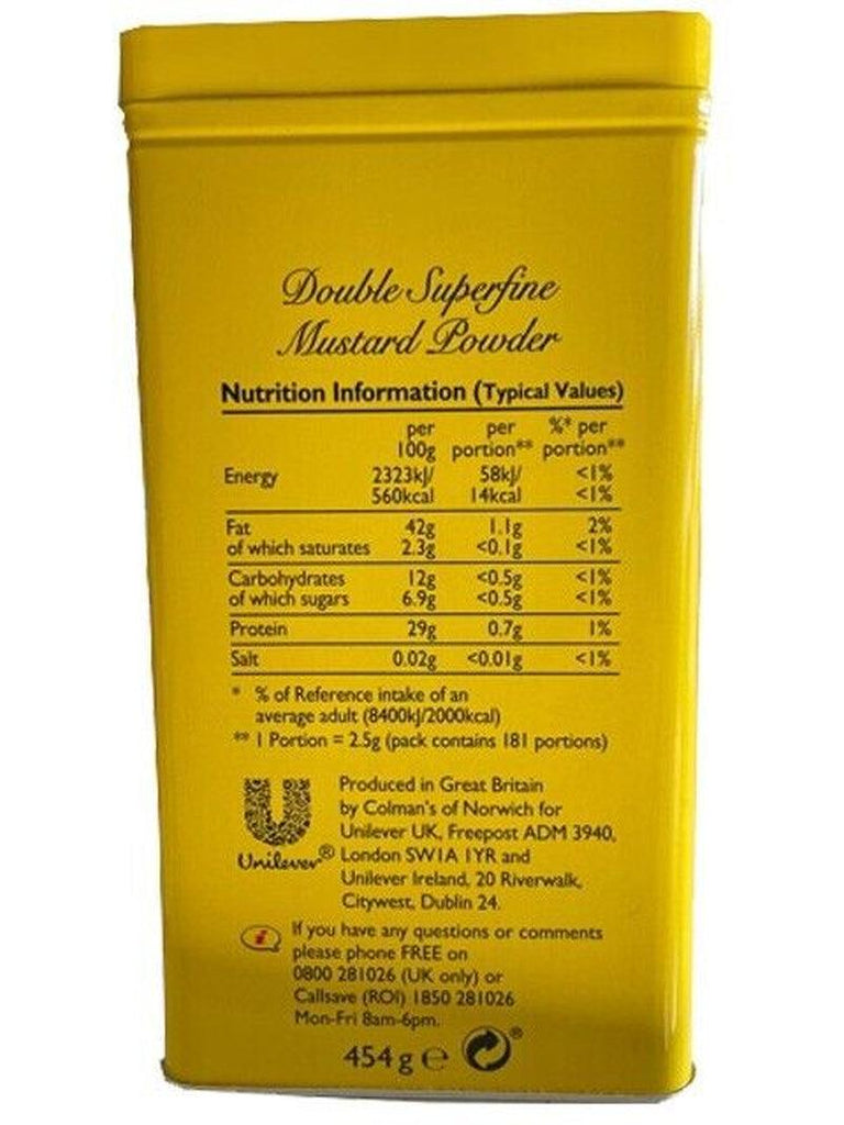 Colman&#039;S Mustard Double Superfine Mustard Powder 16 Oz