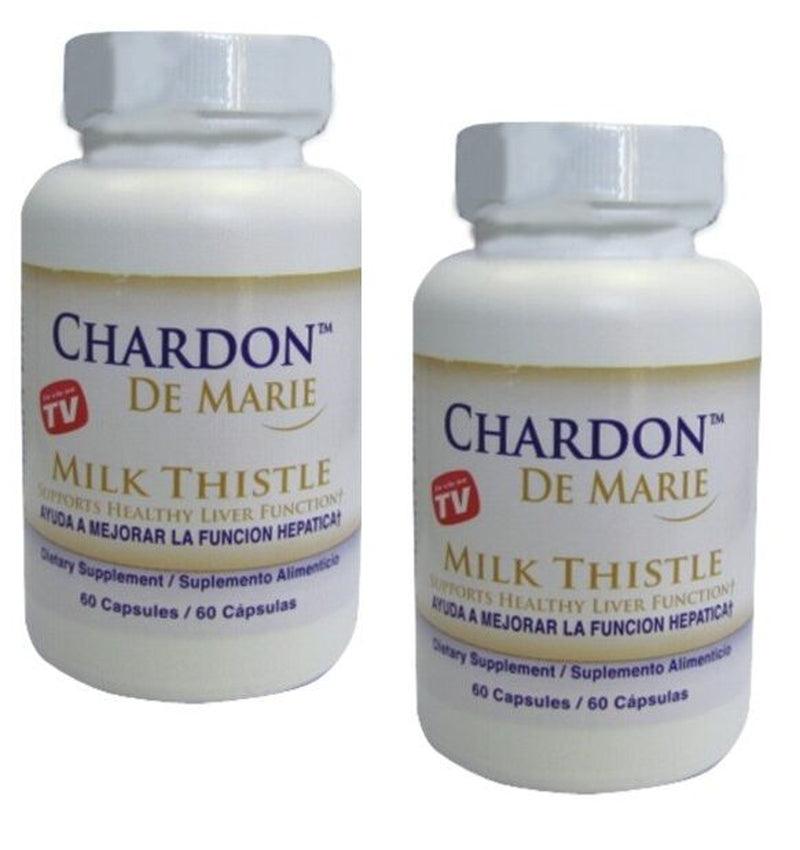 3 FRASCOS DE CHARDON DE MARIE 60 CAP. Higado Graso Antioxidante Chardon De Marie