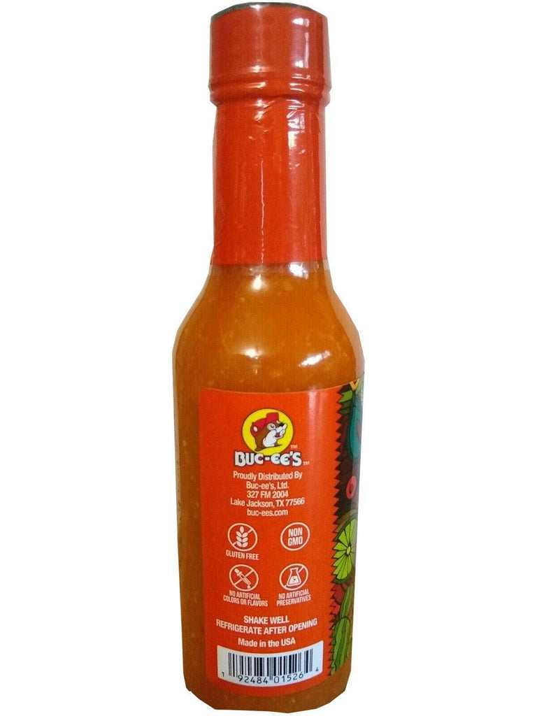 2 Packs Buc-Ee&#039;S Carolina Reaper Fiery Hot Sauce 5 Oz Glass Bottle