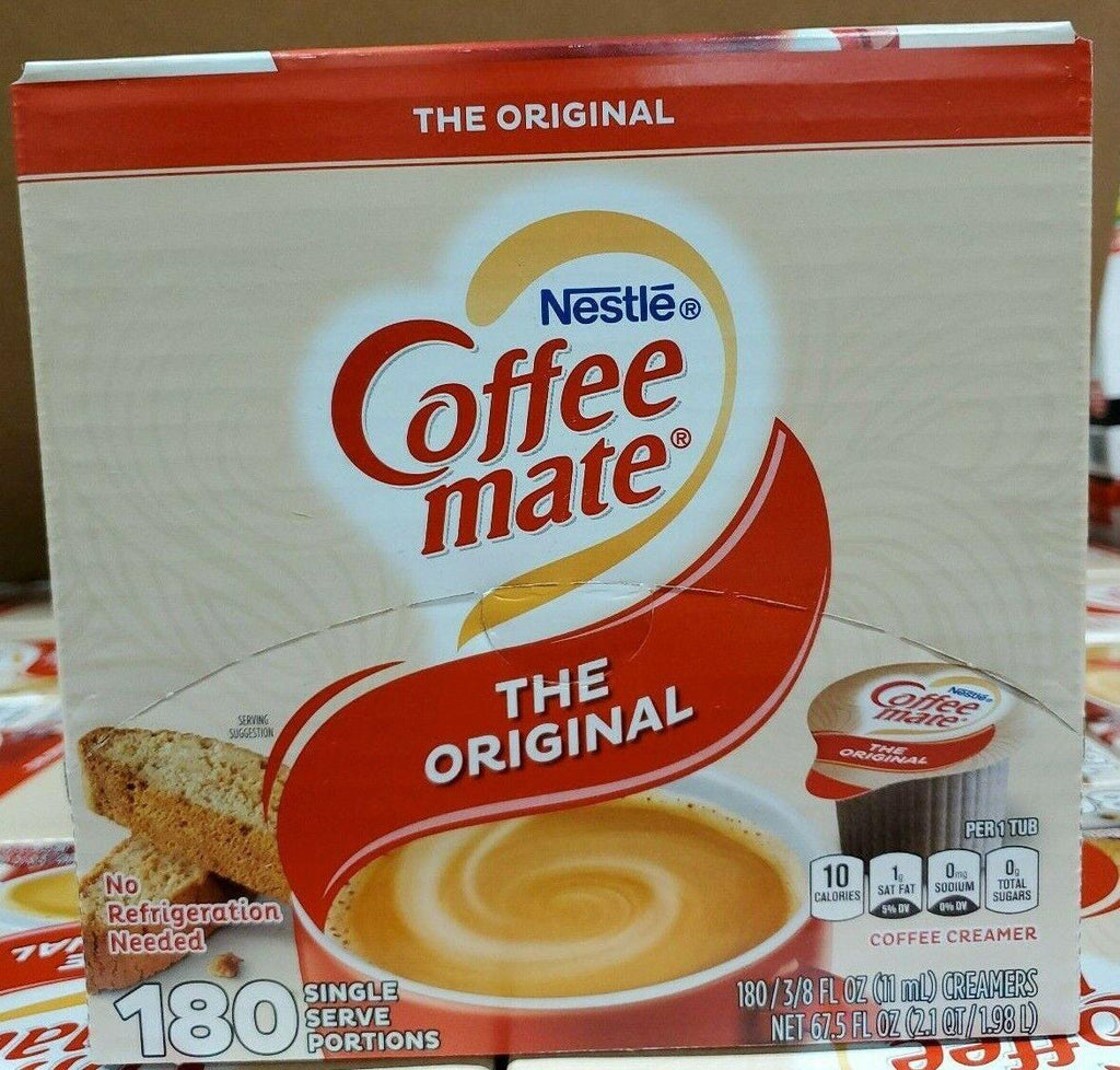 Coffee-Mate Liquid Coffee Creamer, Original, 180 Mini Cups (NES753032)