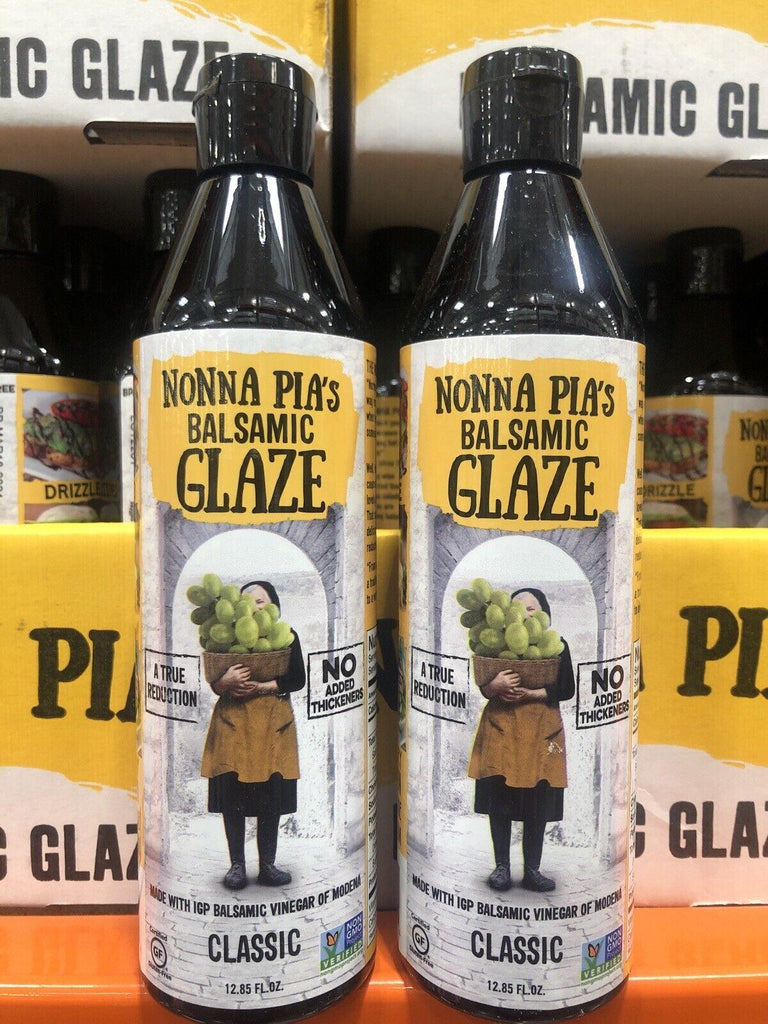 2-Pack Nonna Pia&#039;S Classic Balsamic Glaze Vinegar of Modena,12.85 Oz Each