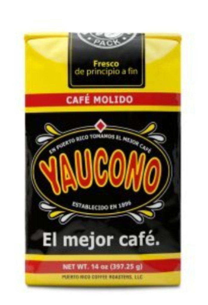 CAFE YAUCONO, CAFE MOLIDO-GROUND COFFEE 14Oz.