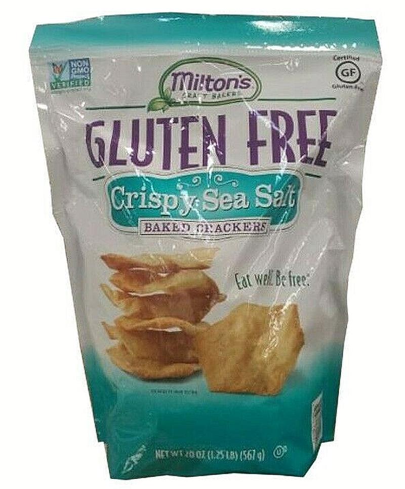 2 Pack 🔥 Milton&#039;S Gluten Free Crispy Sea Salt Baked Crackers - 20Oz 🔥