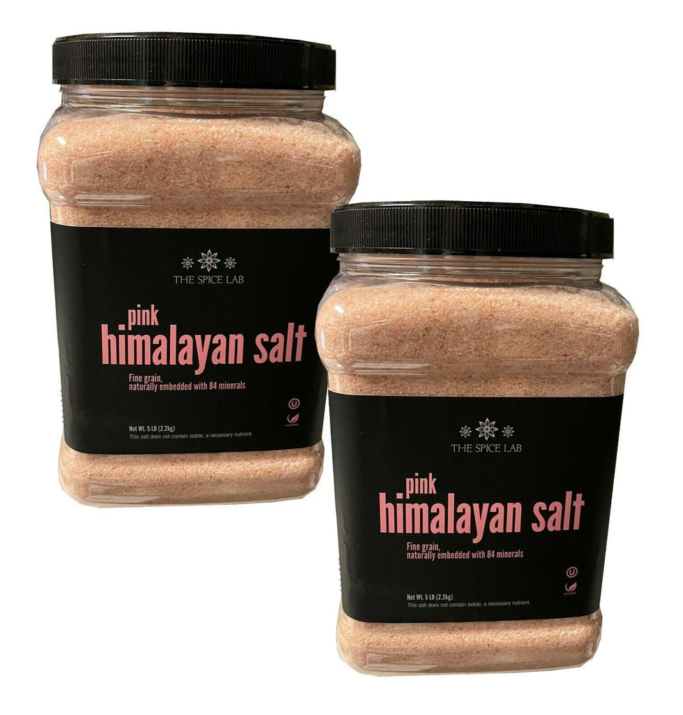 5 LB Himalayan Pink Salt Fine Grain,100% Raw Natural the Spice Lab