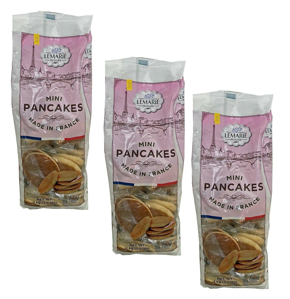 3 Bags 🔥 Lemarie Patissier Mini Pancakes Made in France 25 Ct (2.20 Lbs)🔥 Pack