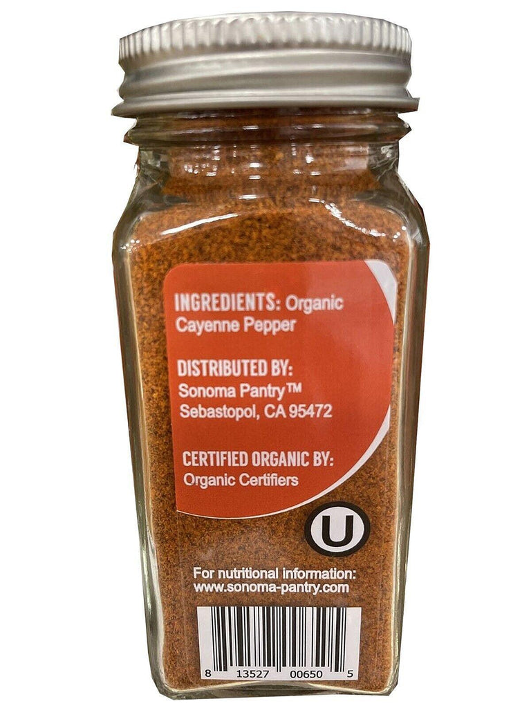 2 UNID Sonoma Pantry Organic Cayenne Pepper 1.7 Oz