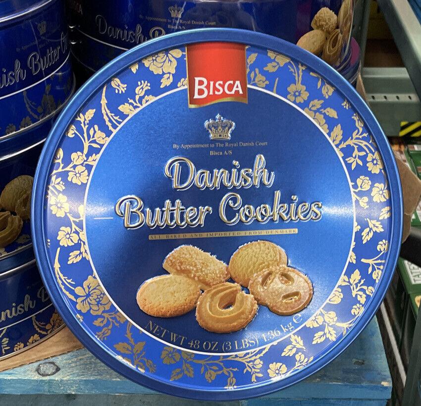 Bisca Danish Butter Cookies, 48 Oz. 3 Lb