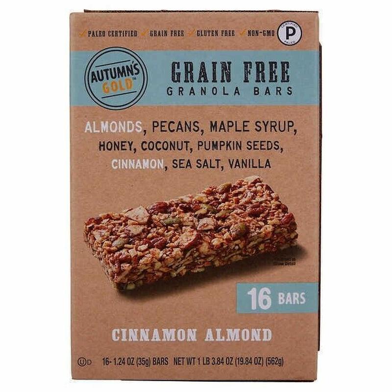 2 BOX 🔥 Autumns Gold Paelo Grain Free Granola 16 Bars Cinnamon Almond 🔥