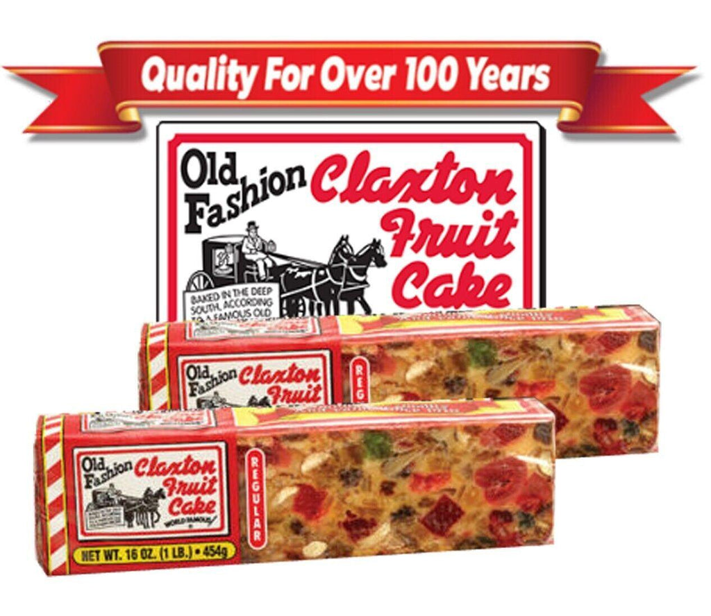 2 Packs Claxton Fruit Cake World Famous 1 Lb. Exp 03/2024 Christmas Cake