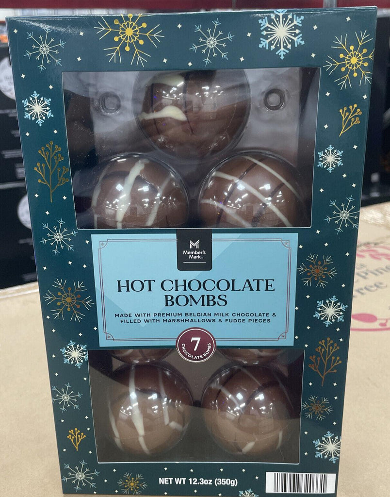 2 Pack Member&#039;S Mark Hot Chocolate Bombs Belgian Milk Chocolate &amp; Marshmallows