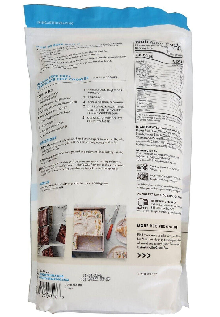 2 Pack King Arthur Flour Gluten Free 5 Lb Bag