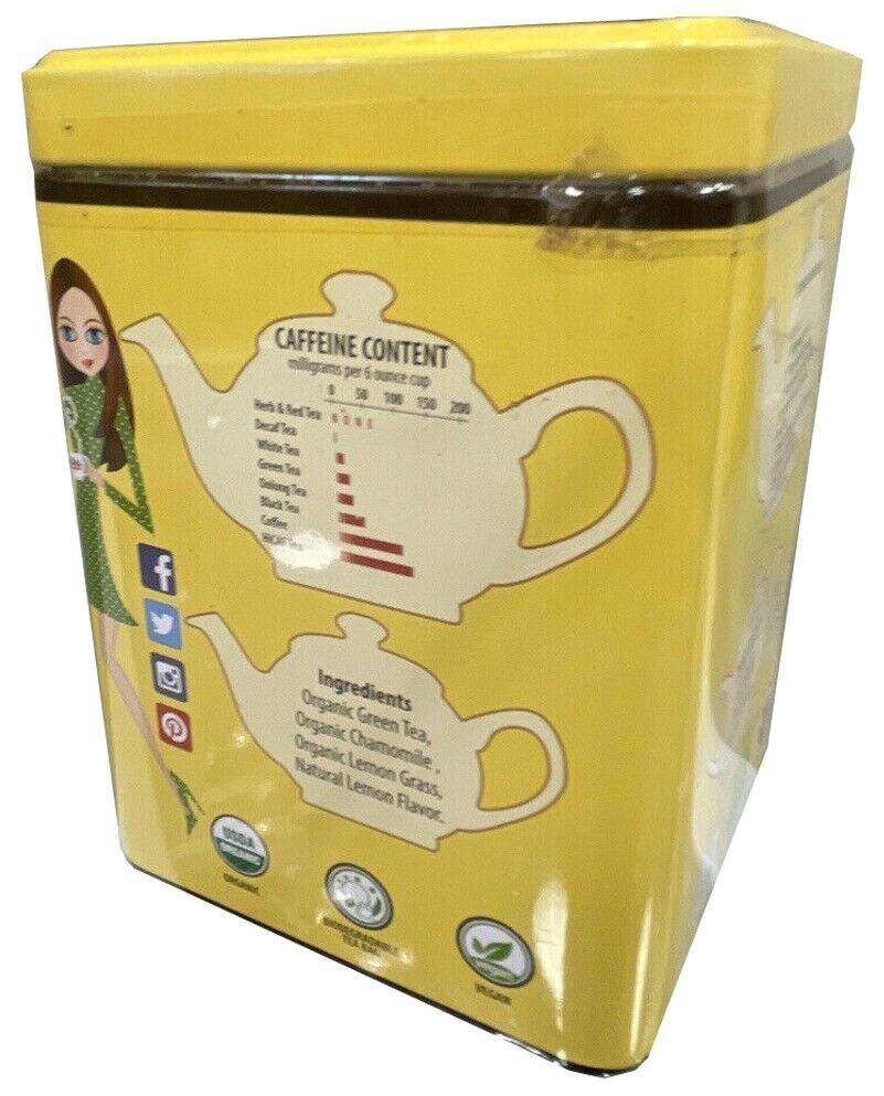 2 Pack Brew La La Tea Organic Chamomile Lemon Green Tea 50 String &amp; Tag Tea Bags