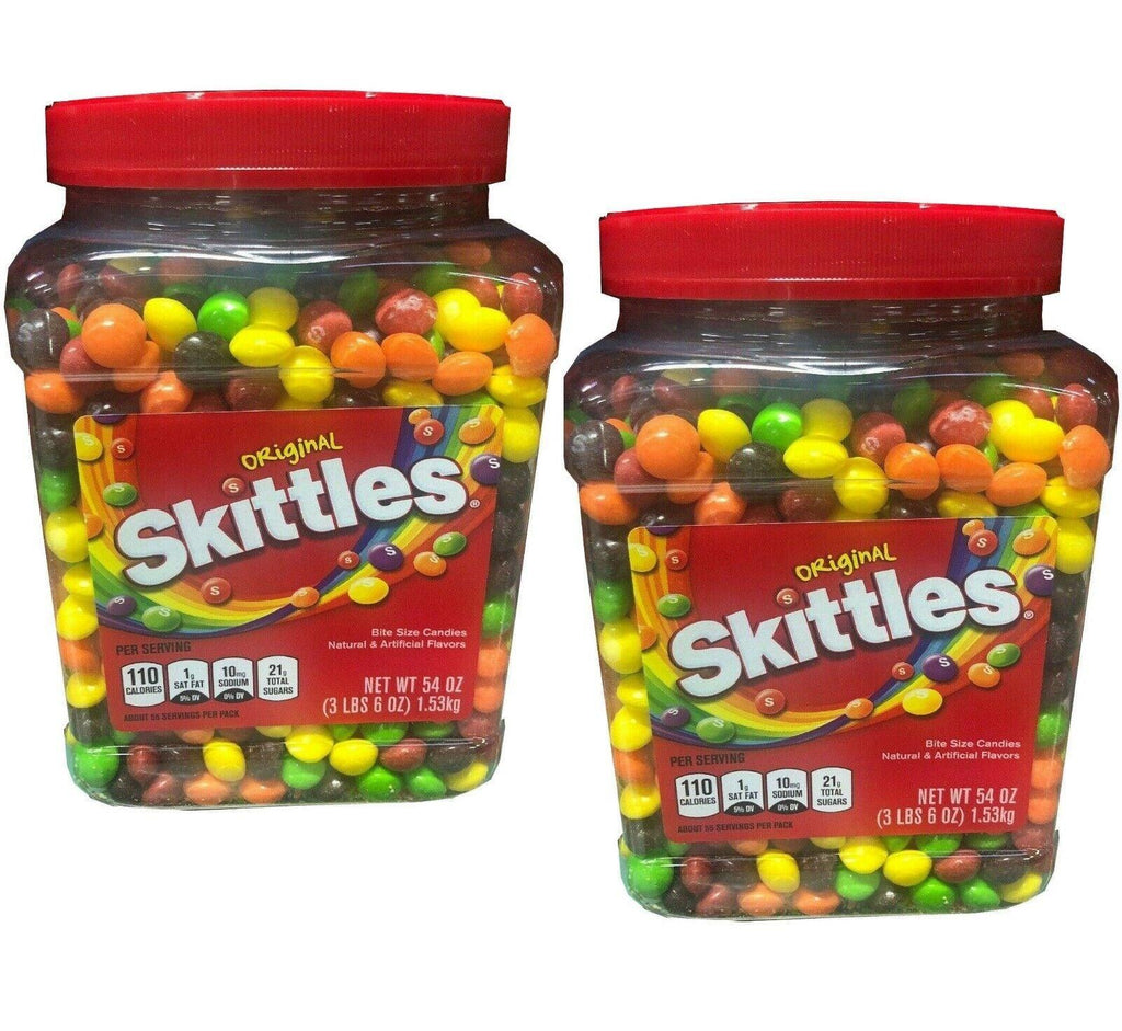 2 Packs Skittles Original Fruity Candy Jar 54 Oz 🔥