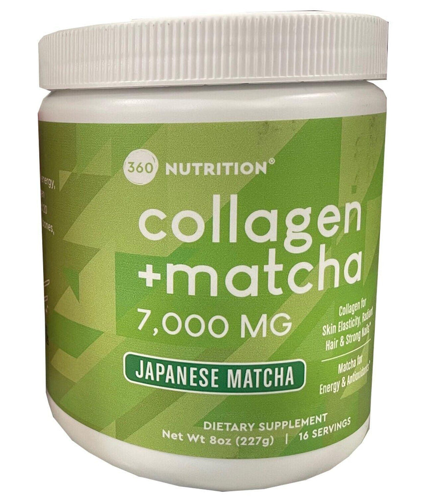 360 Nutrition Collagen + Matcha 7000Mg Japanese Matcha 8Oz