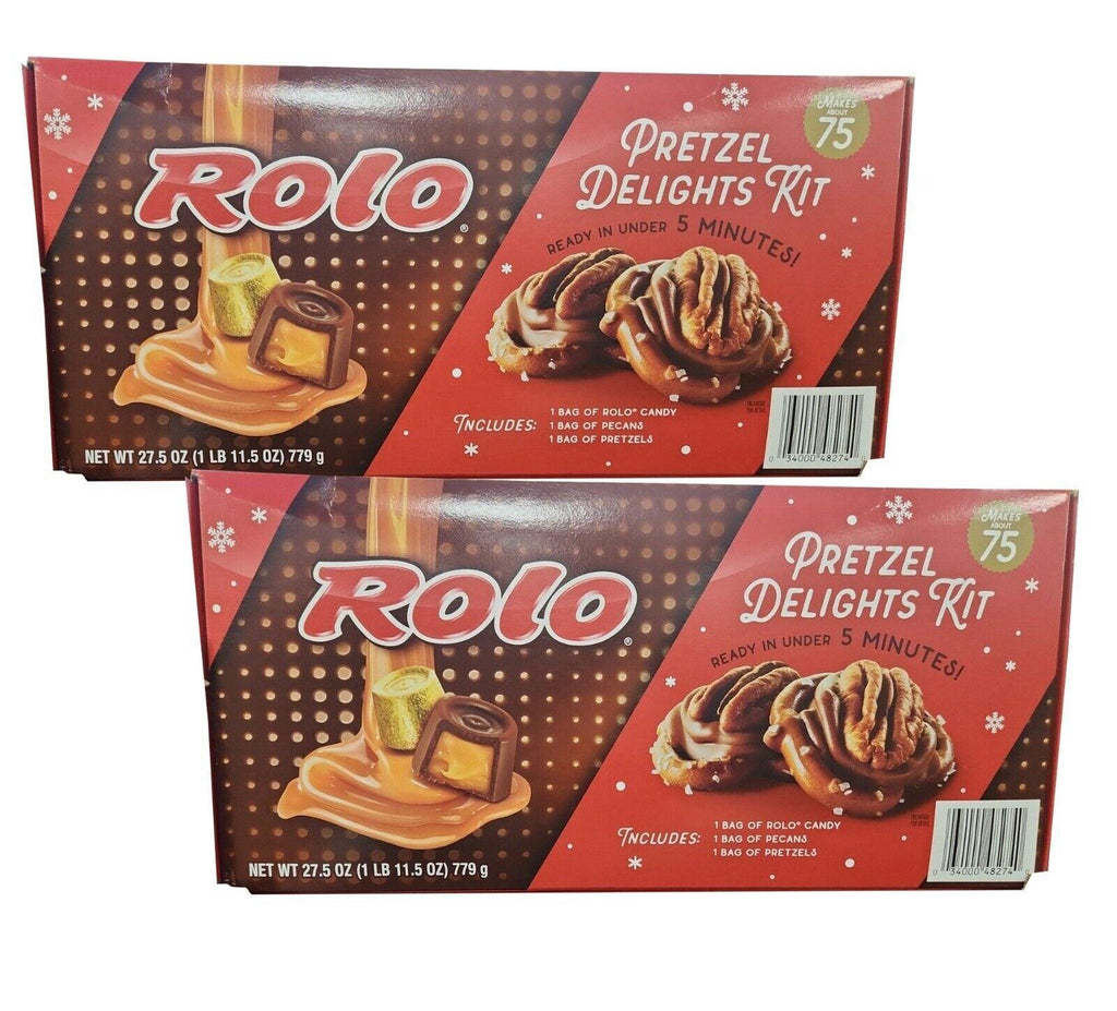 2 Packs ROLO Chocolate Caramel and Pecan Pretzel Delights Kit (27.5 Ounce)