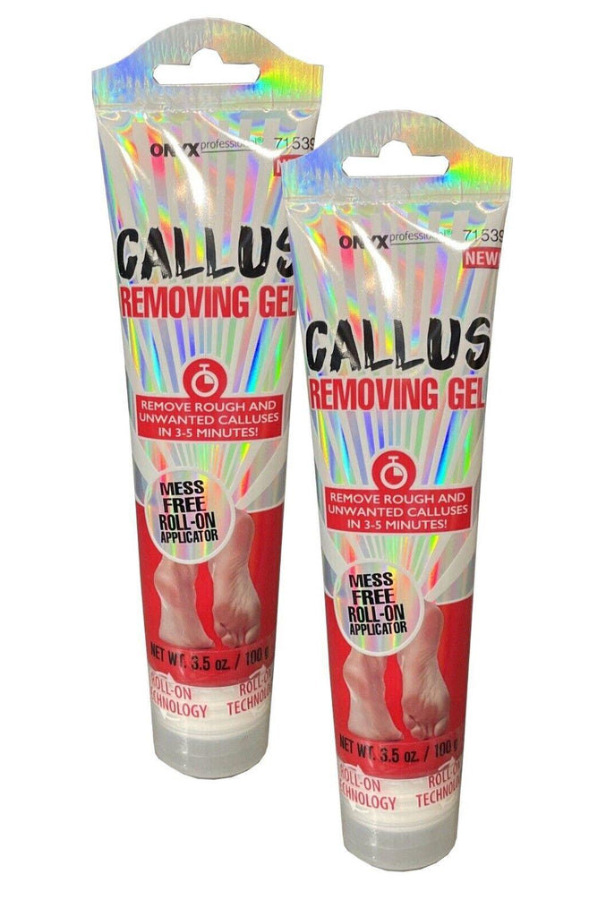 2 Packs La Onyx Professional CALLUS REMOVING GEL Mess Free ROLL-ON APPLICATOR