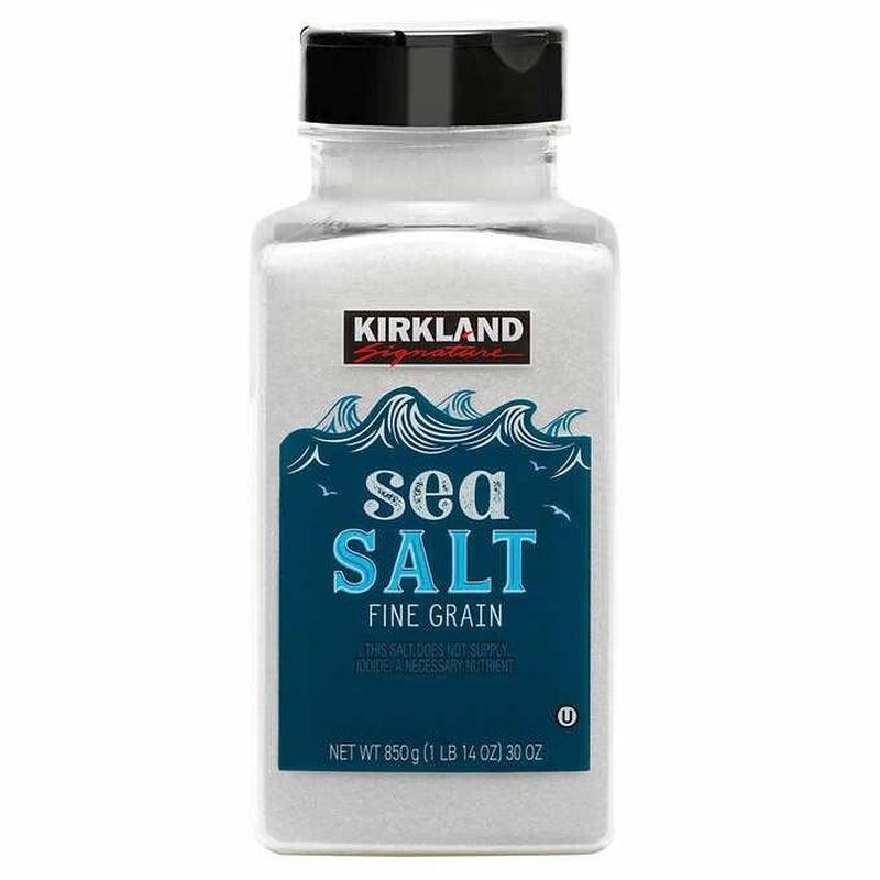 2 Packs Kirkland Signature Sea Salt Fine Grain 30 Oz / 850G New