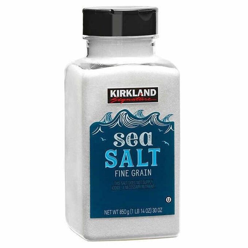 2 Packs Kirkland Signature Sea Salt Fine Grain 30 Oz / 850G New