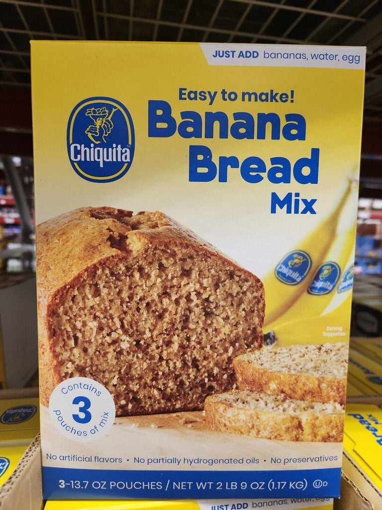 Chiquita Banana Bread Mix (3-13.7 Oz Pouches) -Free Shipping-