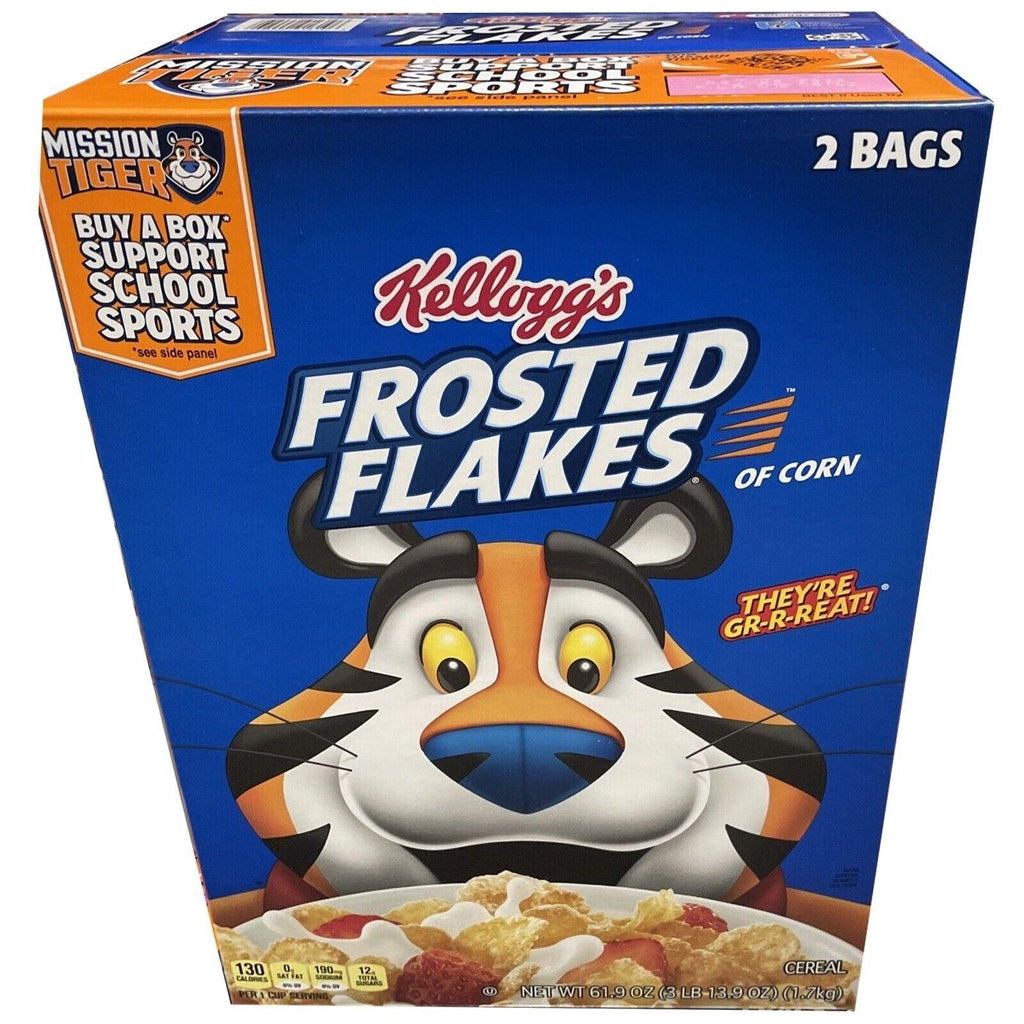 2 Packs Kellogg&#039;S Frosted Flakes, 4 Bags.