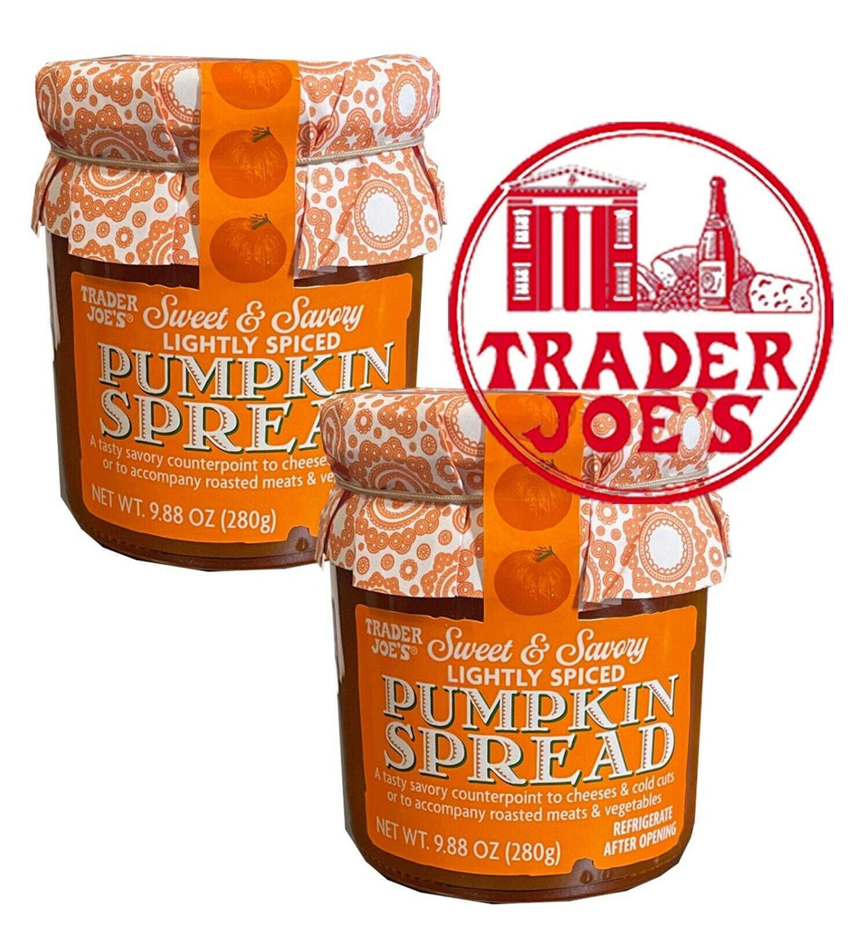 2 Pack Trader Joe’S Sweet and Savory Lightly Spiced Pumpkin Spread 9.88Oz