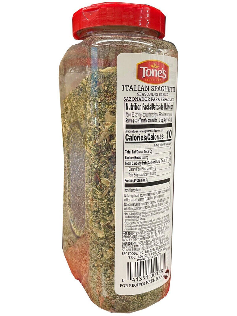 2 Packs TONE&#039;S Italian Spaghetti Seasoning Blend 14 Oz - Free Shipping