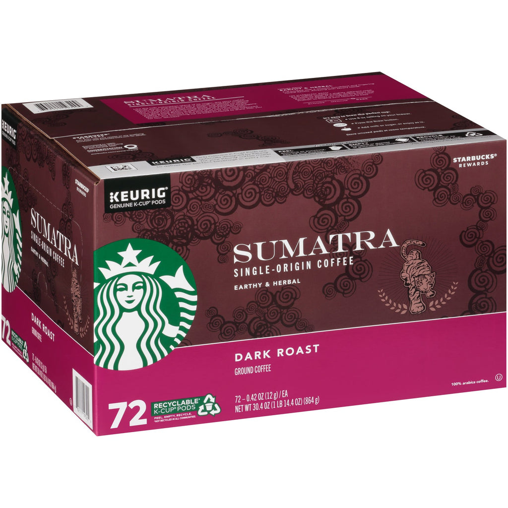 Coffee Single Origin Sumatra Dark Roast K-Cup, 72-Count