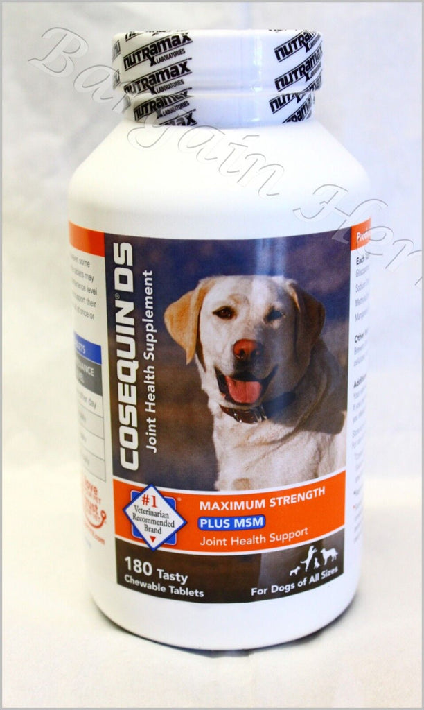 Cosequin DS plus MSM Max Joint Health 180Ct for Dogs Exp 03/26