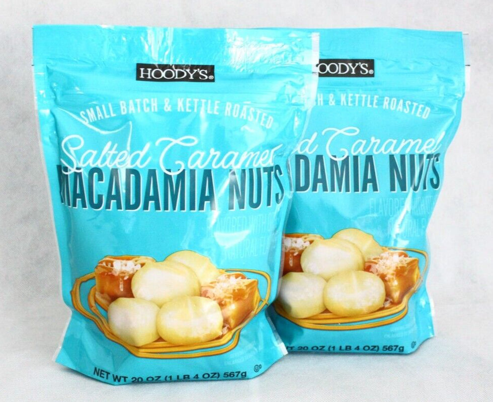 2 Bags Hoody&#039;S Salted Caramel Macadamia Nuts 20 Oz Each 40Oz Total Free Shipping