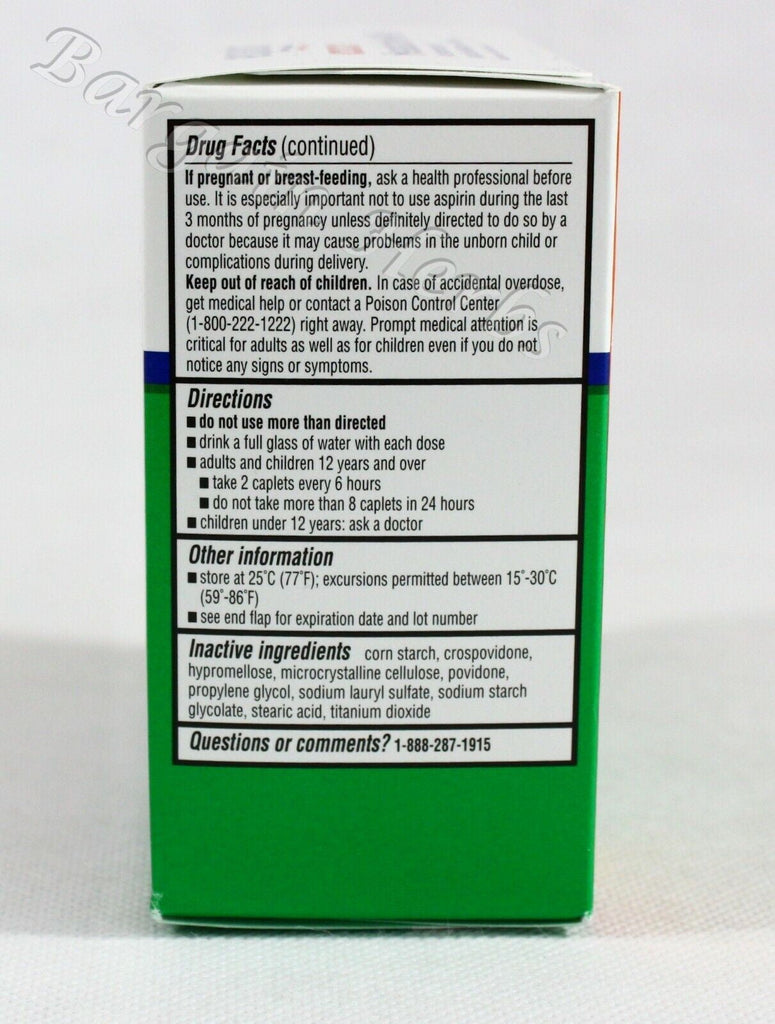 2X Equate Acetaminophen Excedrin Headache Extra Strength 100 Caplets Exp. 08/24