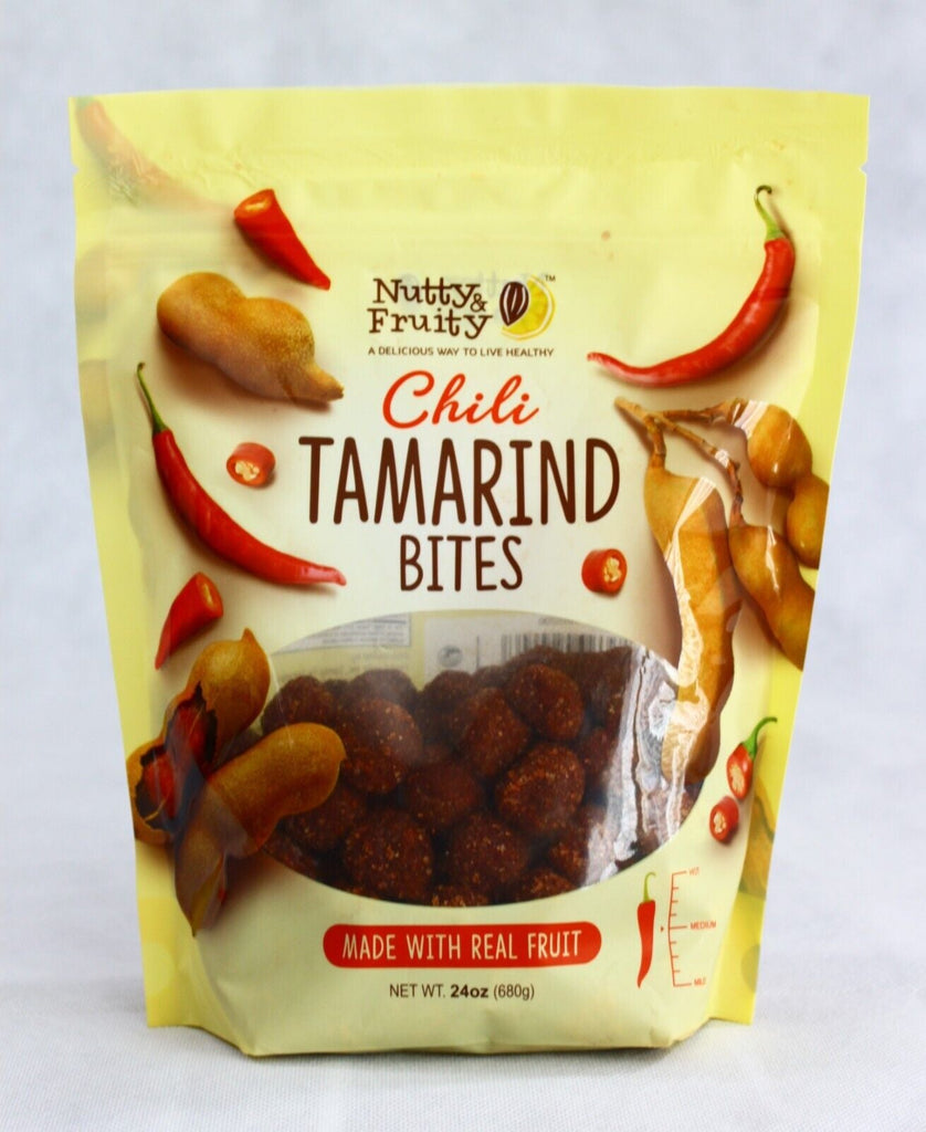 2 Bags of Nutty &amp; Fruity Chili Tamarind Bites 24Oz Each Free Shipping Exp: 01/25