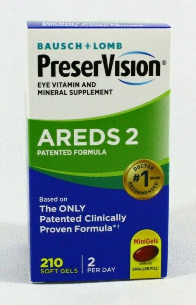 Bausch + Lomb Preservision AREDS 2 Patented 210 Soft Gels New Sealed Exp. 02/25