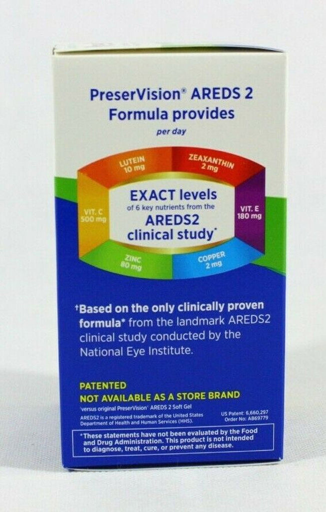 Bausch + Lomb Preservision AREDS 2 Patented 210 Soft Gels New Sealed Exp. 02/25