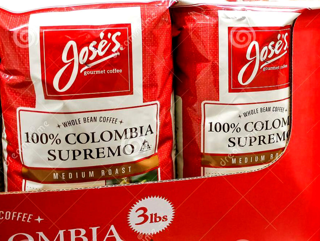 2 Pack Jose&#039;S Gourmet Coffee 100% Colombian Supremo Coffee Medium Roast 3Lb Each