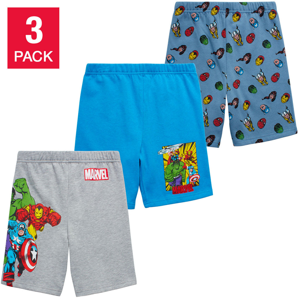 Character Kids 3-Pack Fleece Short Set - Blue - 3T - Free Shipping