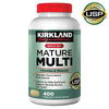 Adult 50+ Mature Multi Vitamins and Minerals by Kirkland Signature , 400 Tablets