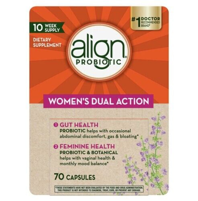 Align Probiotic Women&#039;S Dual Action Dietary Supplement (70 Capsules)