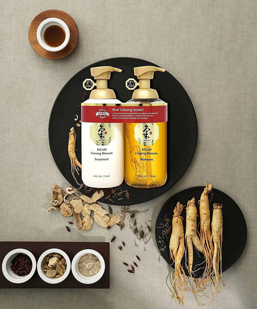 Daeng Gi Meo Ri Ki Gold Ginseng Blossom Shampoo &amp; Treatment Set [Real Ginseng...