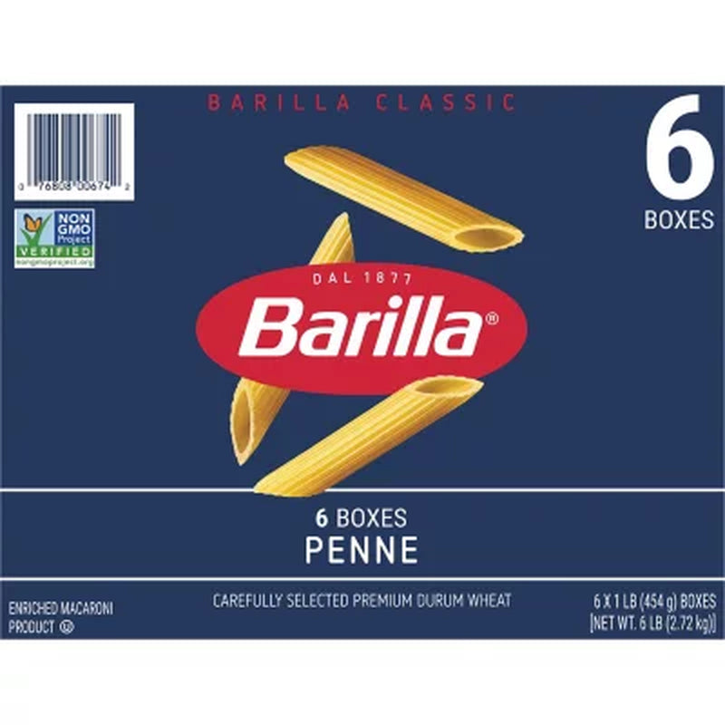 Barilla Classic Blue Box Pasta Penne (16 Oz., 6 Pk.)