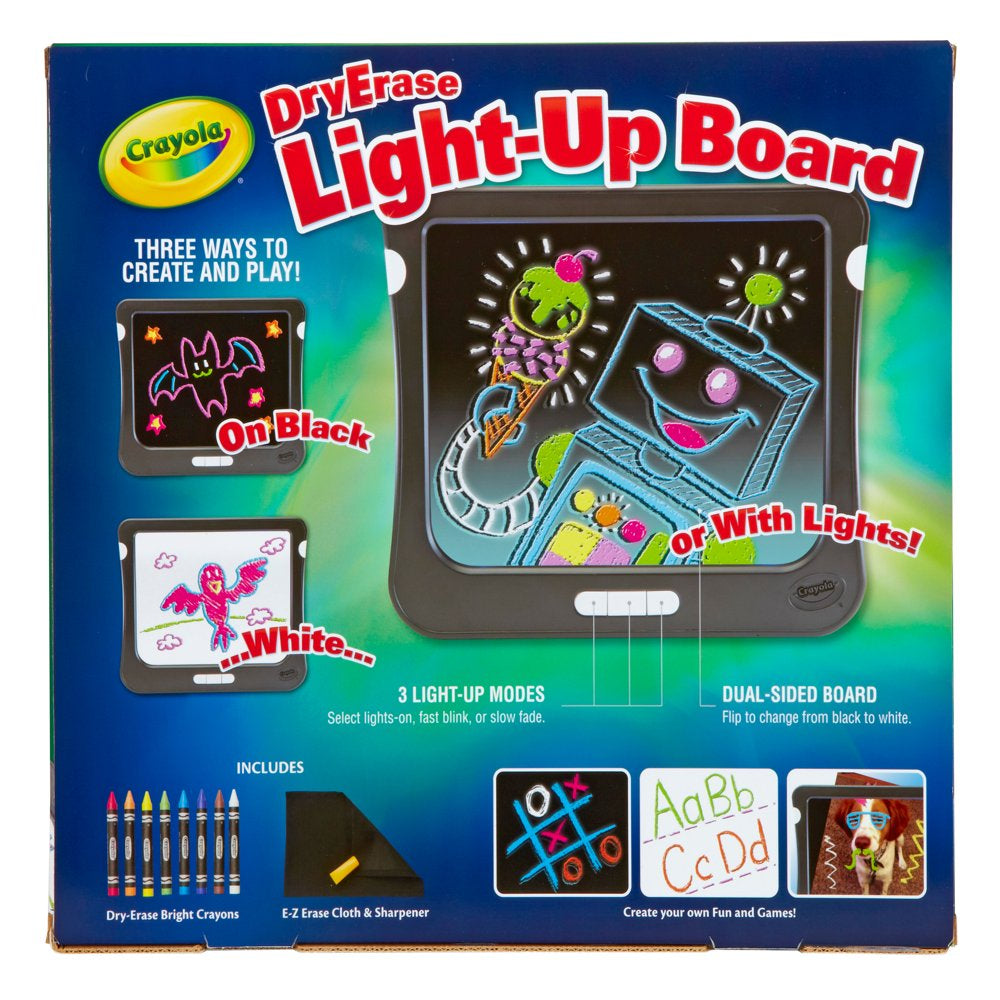 Crayola Dry Erase Light-Up Board, Art Tablet, Holiday Toys, Holiday Gifts for Kids, Child