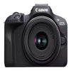 Canon EOS R100 - Mirrorless Camera - 24.1 MP - APS-C - 4K / 29.97 Fps - 2.5X Optical Zoom RF-S 18-45Mm F4.5-6.3 IS STM Lens - Wi-Fi, Bluetooth - Black