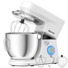 Costway Tilt-Head Stand Mixer 7.5 Qt 6 Speed 660W with Dough Hook, Whisk &amp; Beater White