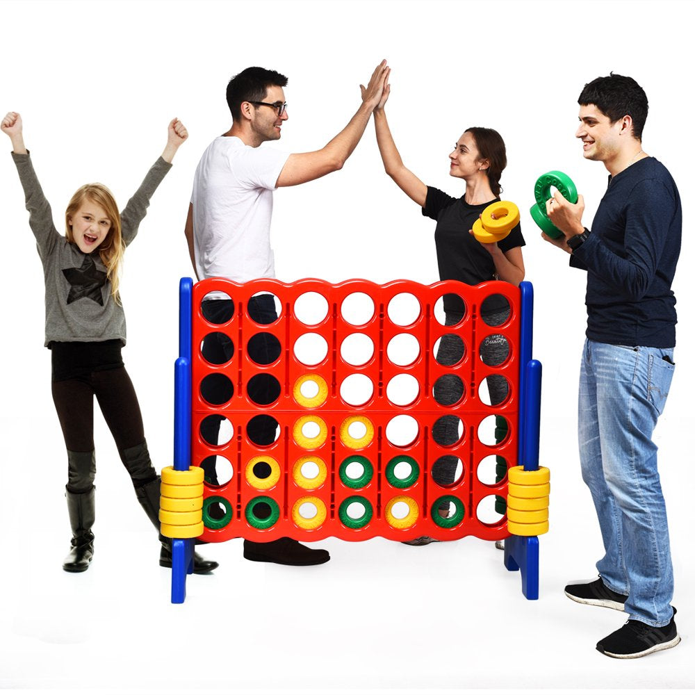 Costway Jumbo 4-To-Score 4 in a Row Giant Game Set Kids Adults Family Fun