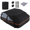 Car Roof Bag 100% Waterproof Rooftop Cargo Carrier, 21 Cu Car Luggage Storage Bag, Car Top Carrier Bag Black, Orange