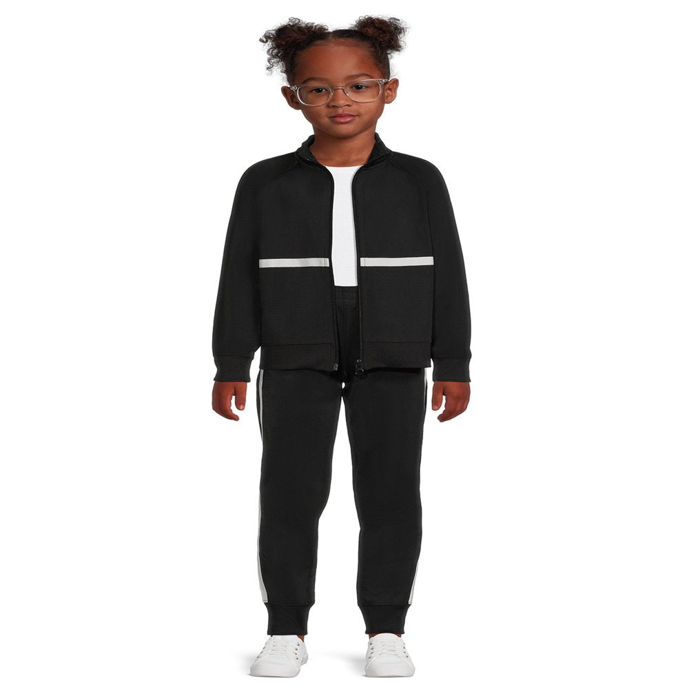 Athletic Works Girls Fleece Tracksuit, 2-Piece, Sizes 4-18 &amp; Plus