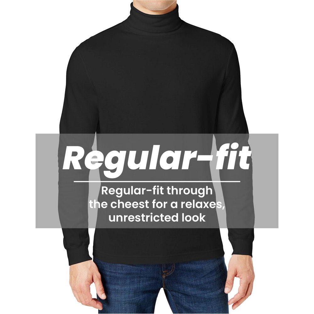 3-Pack Men&#039;S Long Sleeve Turtle Neck T-Shirt (Sizes, S to 2XL)