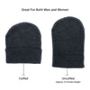 Empire Cove Cuffed Knit Beanie 3 Pack Set Charcoal