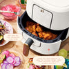 Beautiful 6-Quart Air Fryer with Turbocrisp Technology and Touch-Activated Display, White Icing by Drew Barrymore